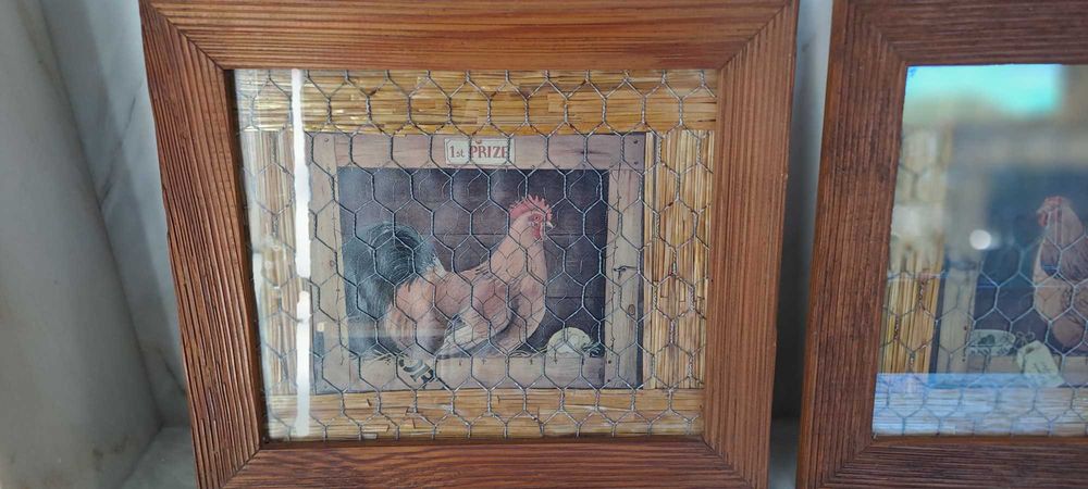 quadros rústicos com galinhas