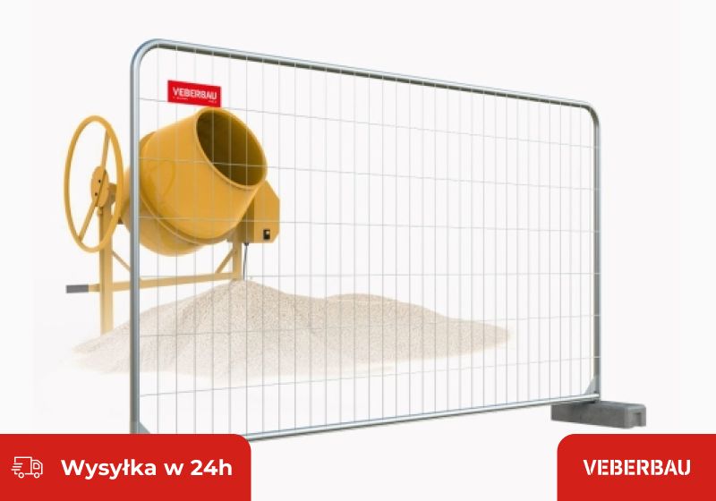 Ogrodzenia Budowlane Ażurowe owal, Ogrodzenie Tymczasowe 3,5 x 2 m