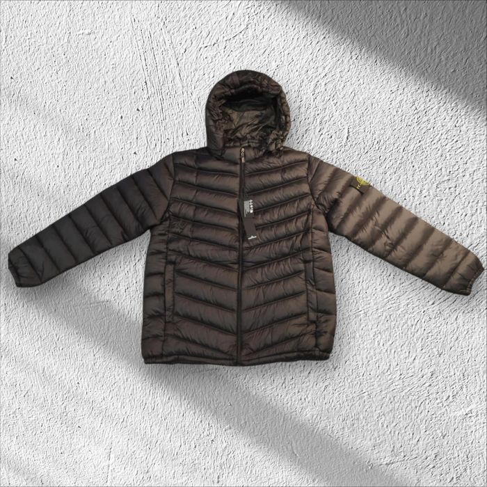 Czarna rozpinana Kurtka Stone Island