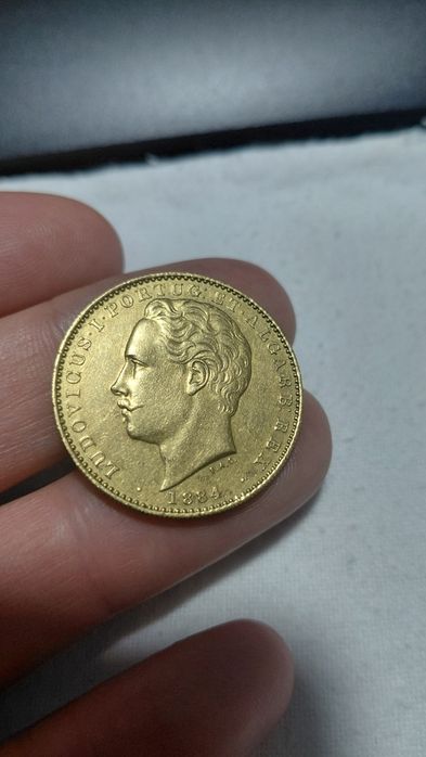 Moeda Ouro 10000Reis 1884