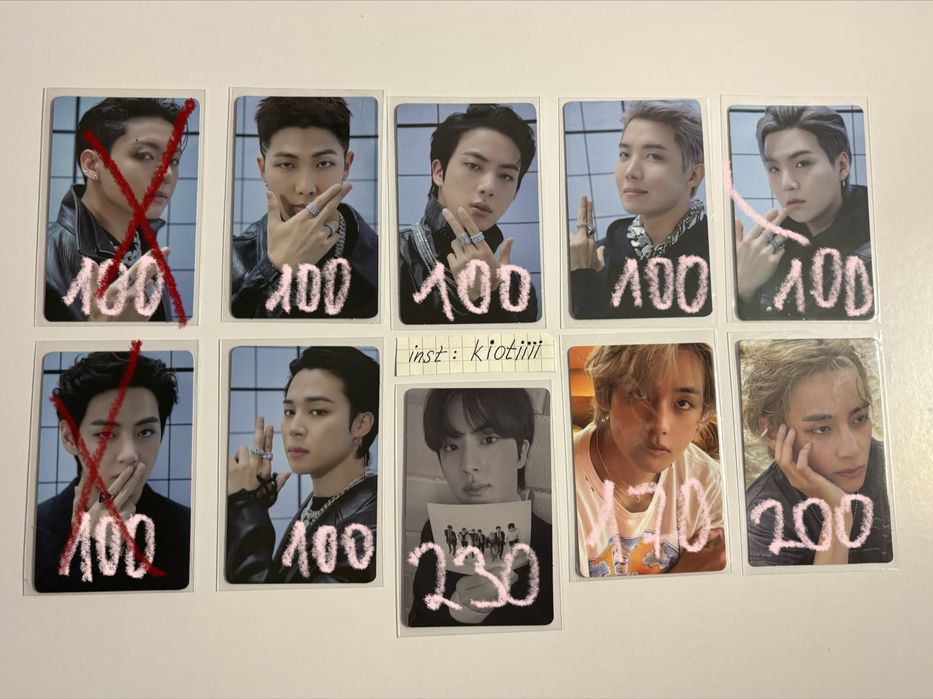 продаю офіційні картки stray kids, bts, new jeans, txt