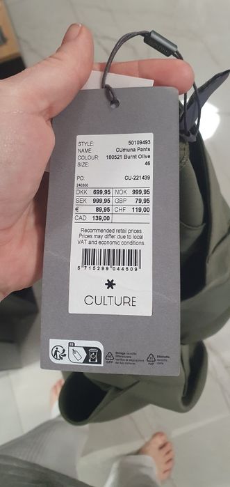 Spodnie Culture 46 nowe