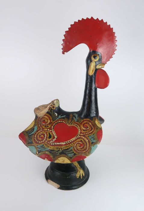 Grande galo de Barcelos muito antigo, 45 cm