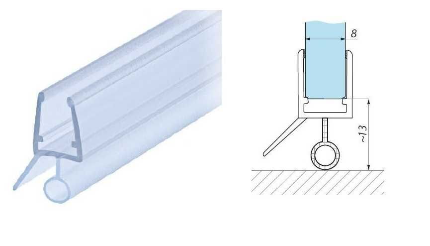 Najwyższej jakości kabina prysznicowa na szkle hartowanym 8mm