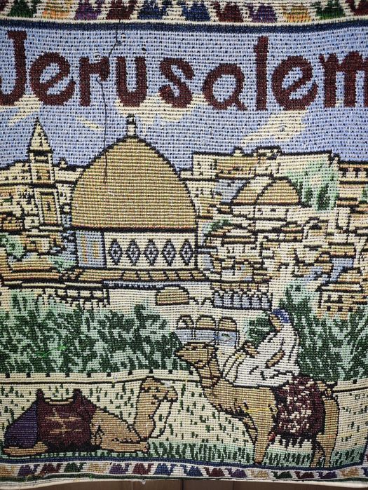 Jerusalem :)Gobelinowa torba na ramię – Pamiątka z Jerozolimy (Izrael) | UNIKAT!