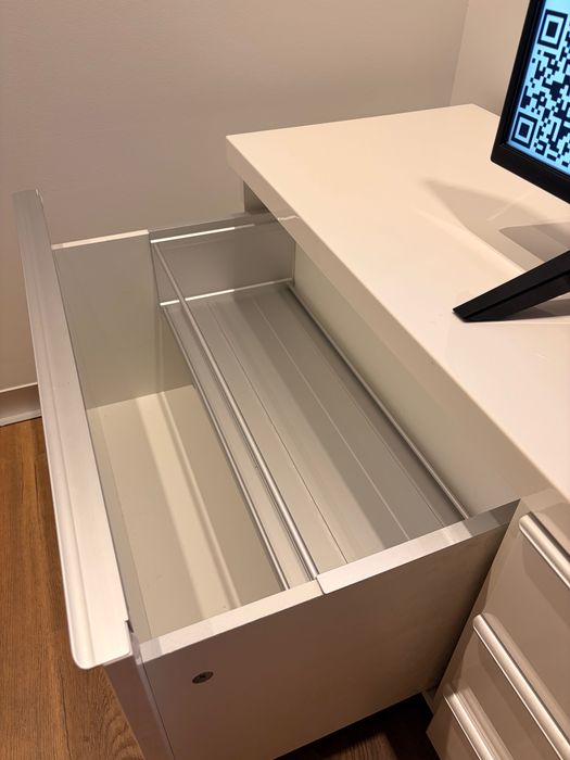 Móvel de TV IKEA BESTÅ BURS branco brilhante