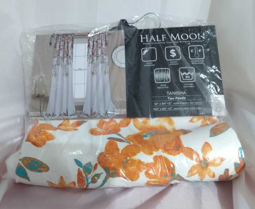 Lush Decor Tanisha Cortinas com design floral