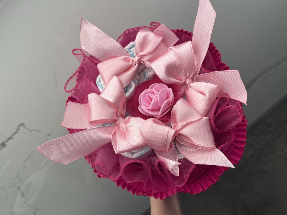 Bukiet z pampersów tort prezent