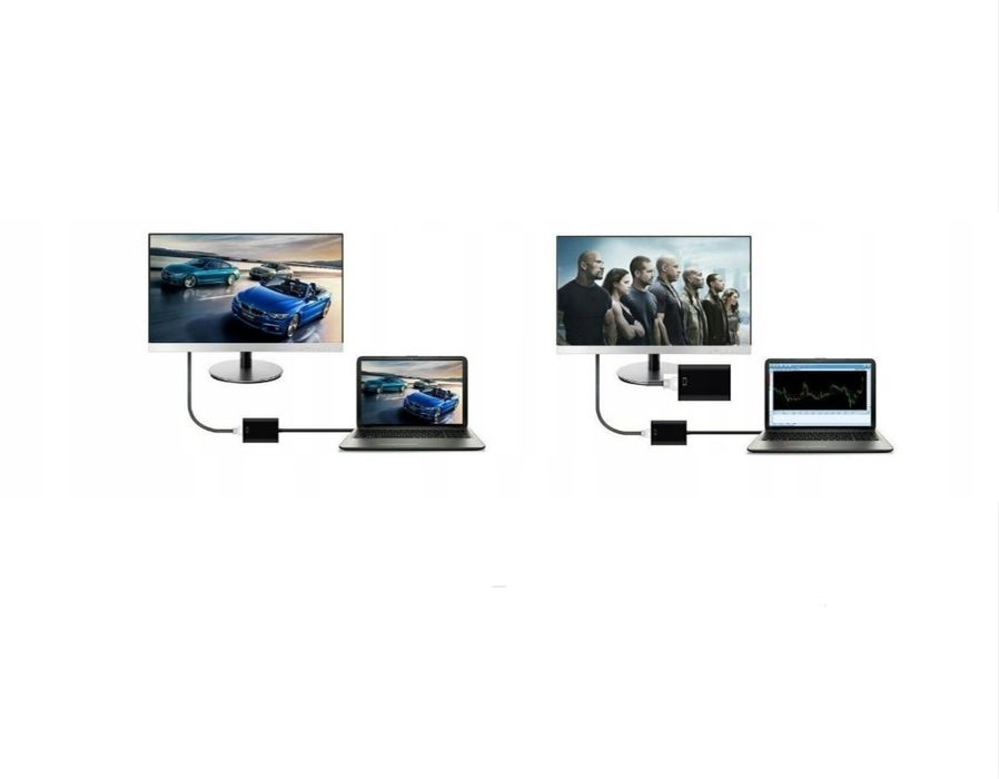 Adapter Konwerter Przejściówka USB DO HDMI FULL HD 1920x1080 60Hz Czar