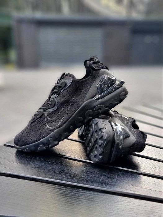 Чоловічі кросівки Nike React Vision "Black/Classic" Розміри 40-45