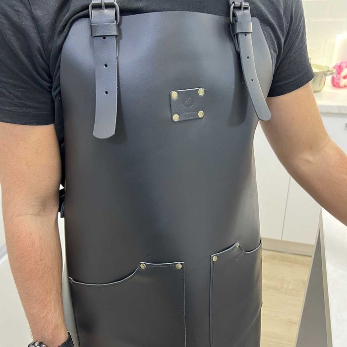Фартух шкіряний FR20 Кожаный фартук для гриля, барбекю и кухни