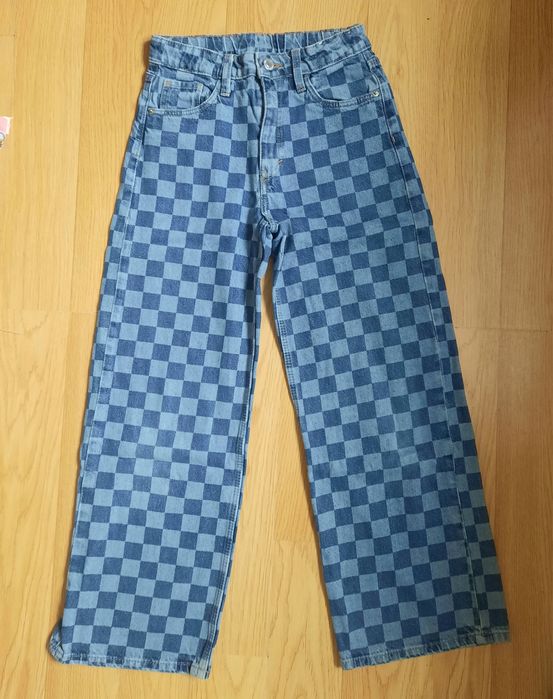 Spodnie szerokie dzwony rozm. 140