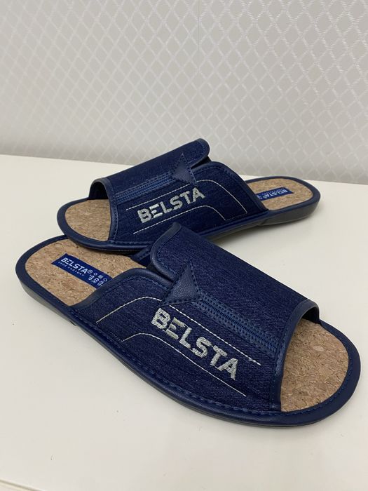 Чоловічі тапочки з відкритими пальцями Белста коркова устілка.Ціни різ
