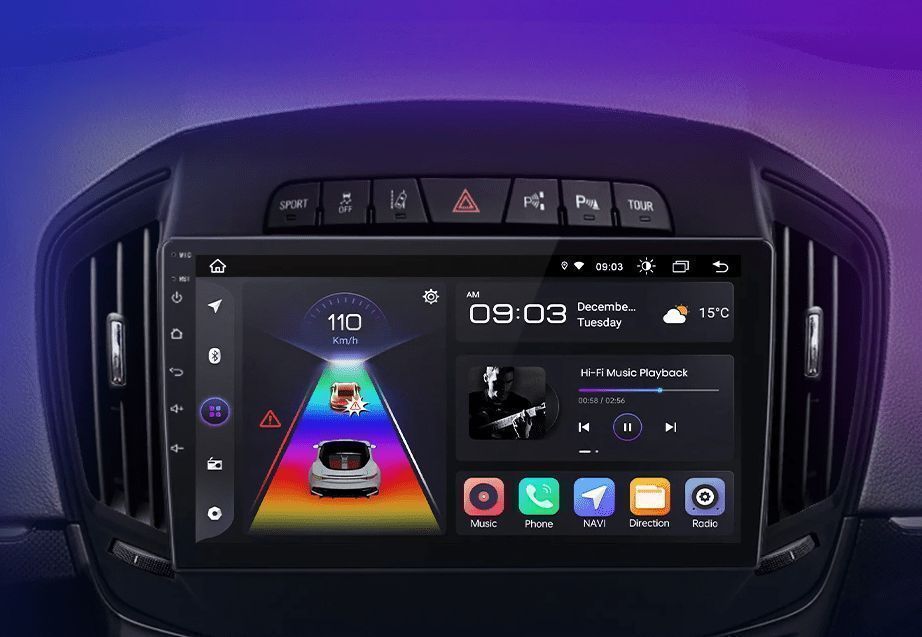 Opel Insignia 2013-2017 – Radio Android 15 9" CarPlay Android Auto 2GB/64GB GPS Nawigacja Stacja Multimedialna WiFi Bluetooth DSP PL