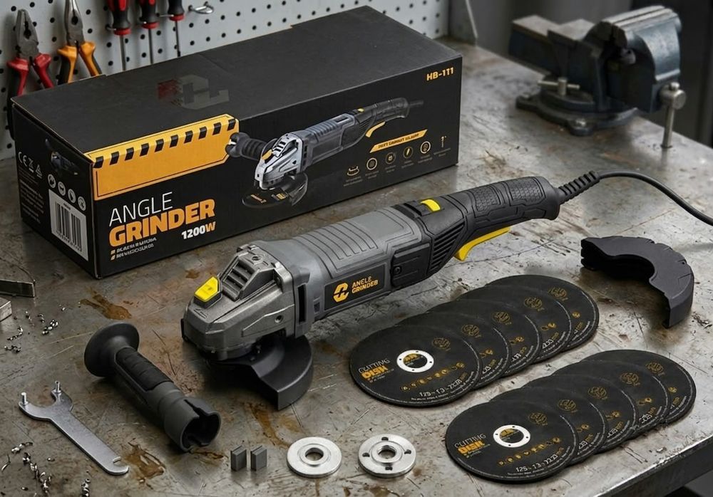 Solidna szlifierka kątowa diax 1200W 125mm humberg dewalt makita bosh milwaukee regulacja obrotów wolny start tarcze gratis / Wyprzedaż %%%