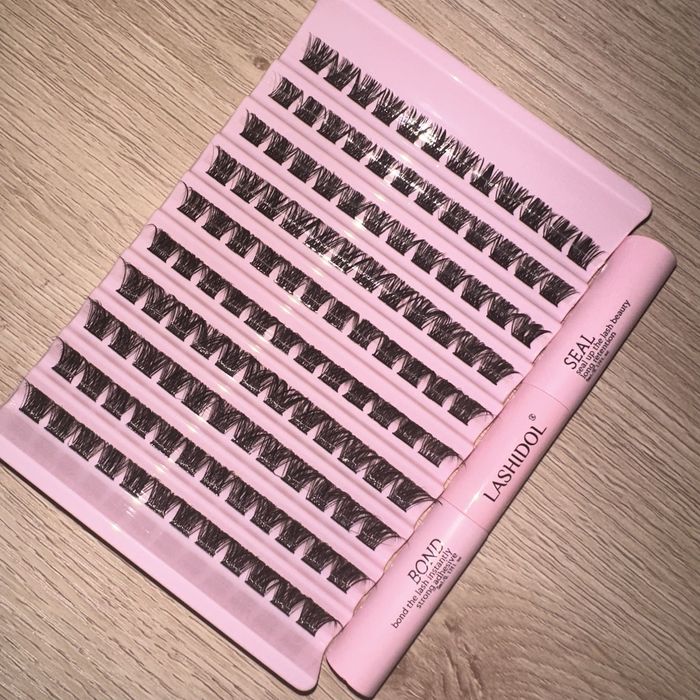 Zestaw do przedłużania rzęs kępki klej bondingowe rzęsy