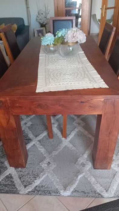 Mesa sala jantar e 6 cadeiras