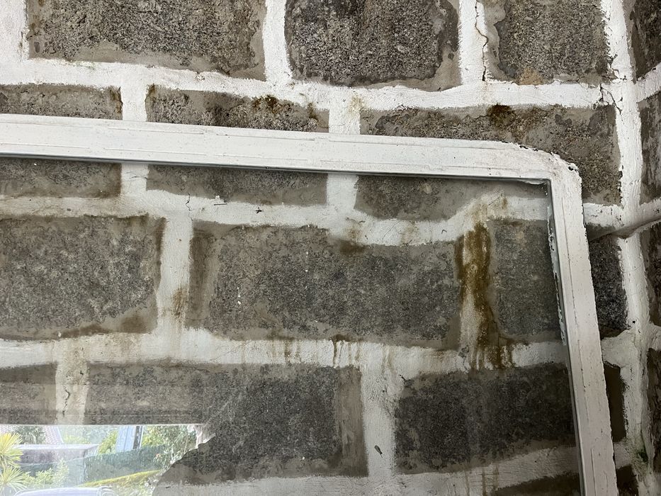 Vitrine em vidro e alumínio 2/2.90m - recolha em mão