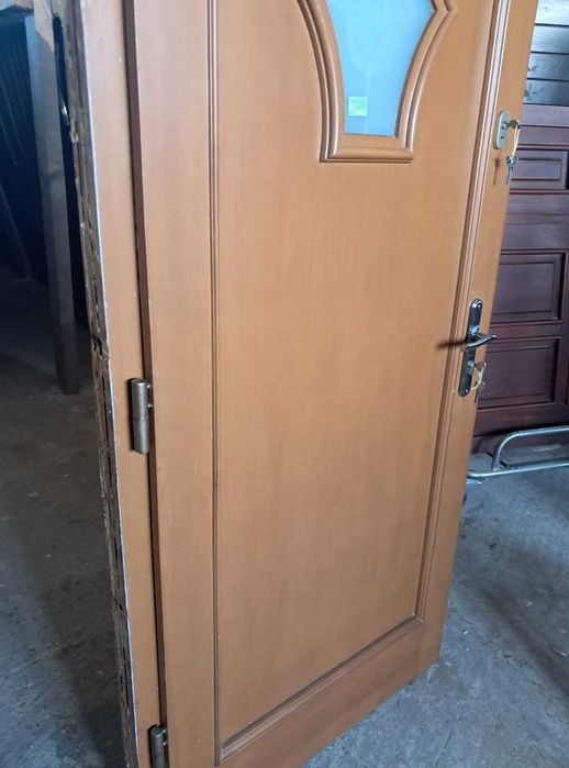 DRZWI Zewnętrzne Drewniane Sosnowe Wejściowe 100x210cm