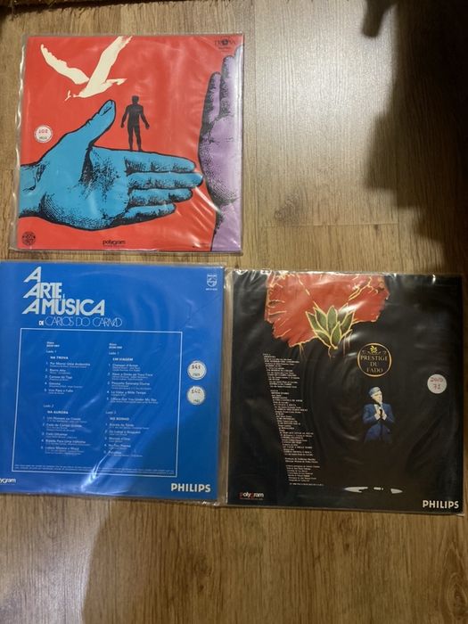3 discoa vinil Carlos do Carmo