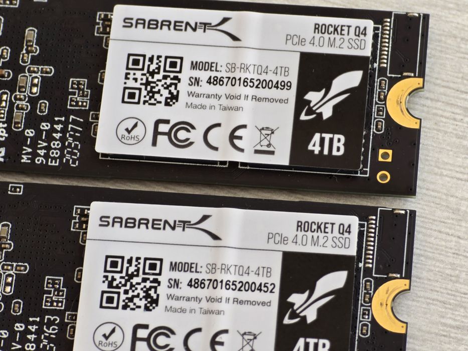 4TB SSD NVMe m.2 Sabrent Rocket Q4