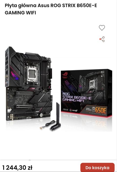 Płyta główna Asus Rog Strix b650e-e gaming wifi