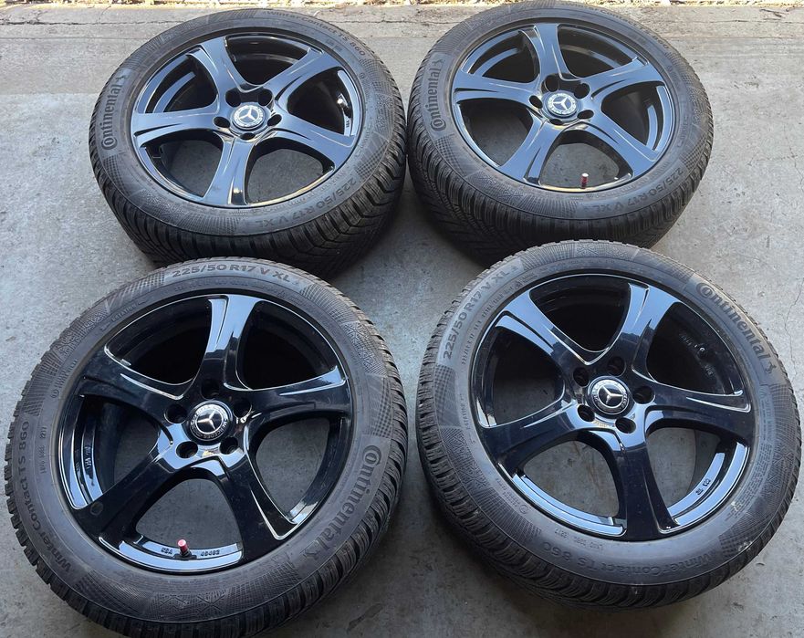 Koła Zimowe Mercedes C W204 W205 225/50r17 Continental 8mm