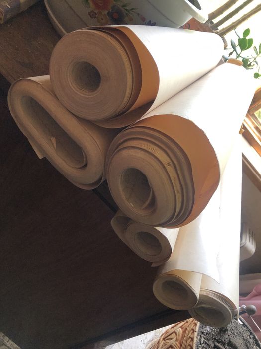 Бумажные обои времен советского союза в стиле прованс