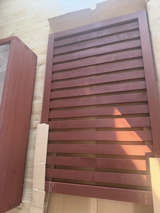 NOWA, masywna donica z pergolą / ścianką lamelową (prosto od stolarza)