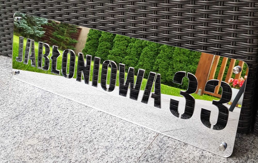 Numer domu, tabliczka adresowa Glamour