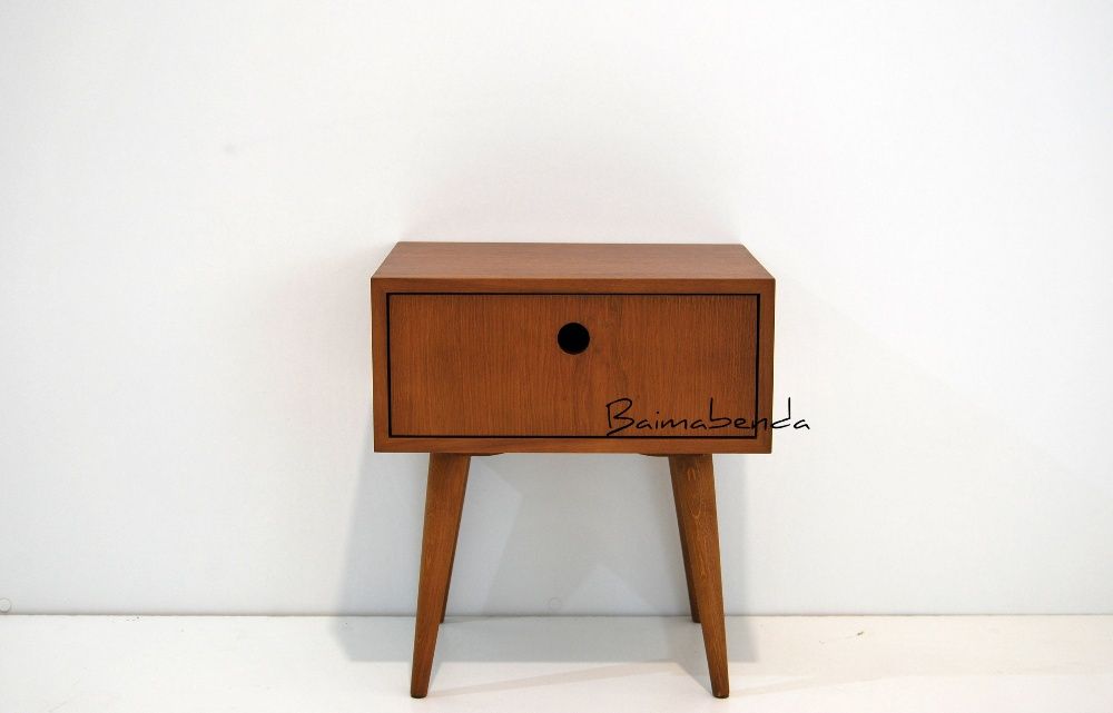 Par de Mesas de Cabeceira retro vintage estilo nordico