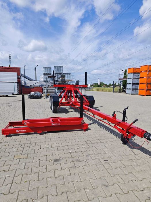 Przyczepa dłużycowa dłużyca Patzke2,6T do busa stali słupów drutu M/15