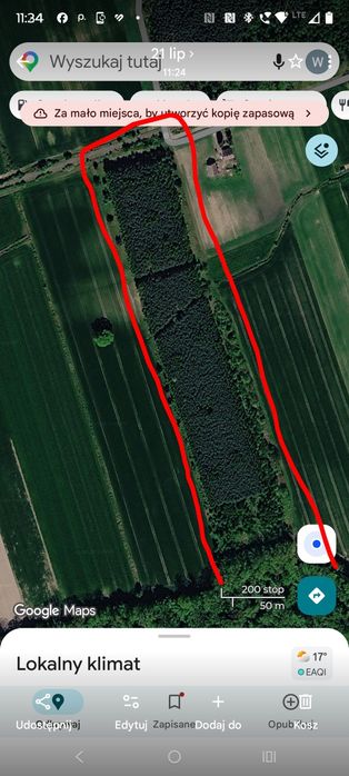 Sprzedam las 3,12 ha