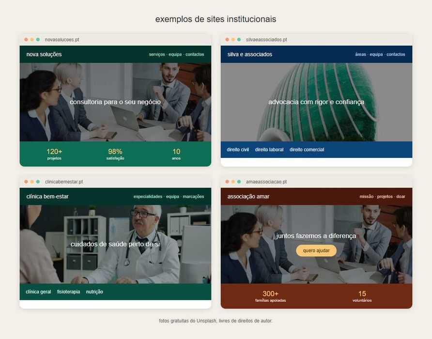 Tenha o seu site online já — a partir de 50€/ano, criado com I.A.