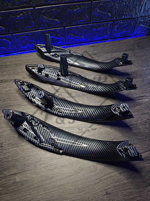 Pack Puxadores FRT + TRS - BMW F30 F31 F35 F80 - Imitação Carbono