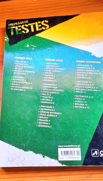 Livros de preparar os Testes Física e Química A 10° e 11 °