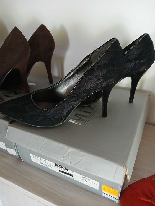 Buty damskie 5 par szpilki- czułenka
