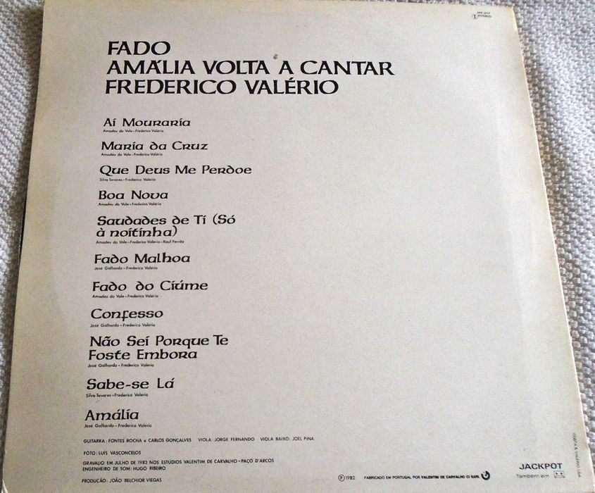 Vinil – Amália Rodrigues. Em bom estado (1982)