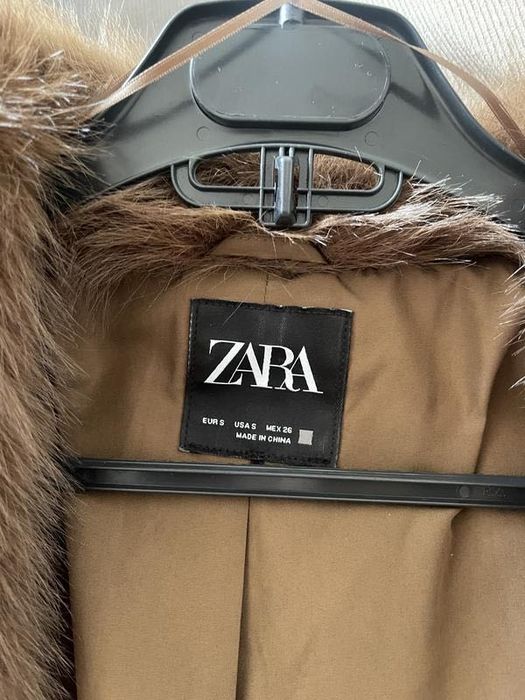 Шуба з штучного хутра zara