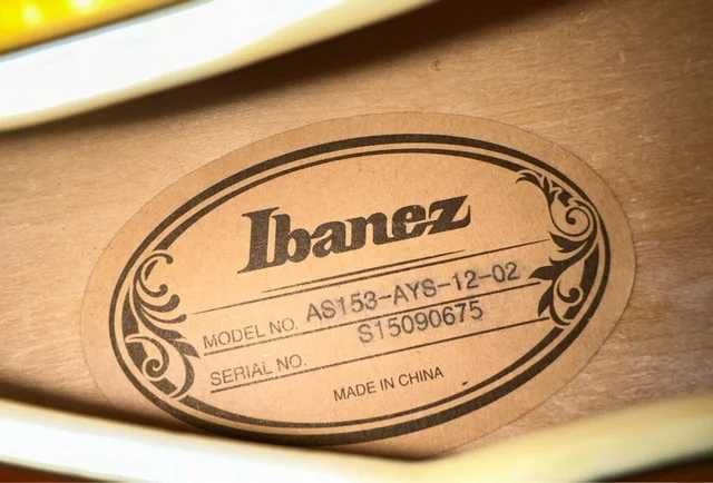 Ibanez AS153 AYS Semihollow