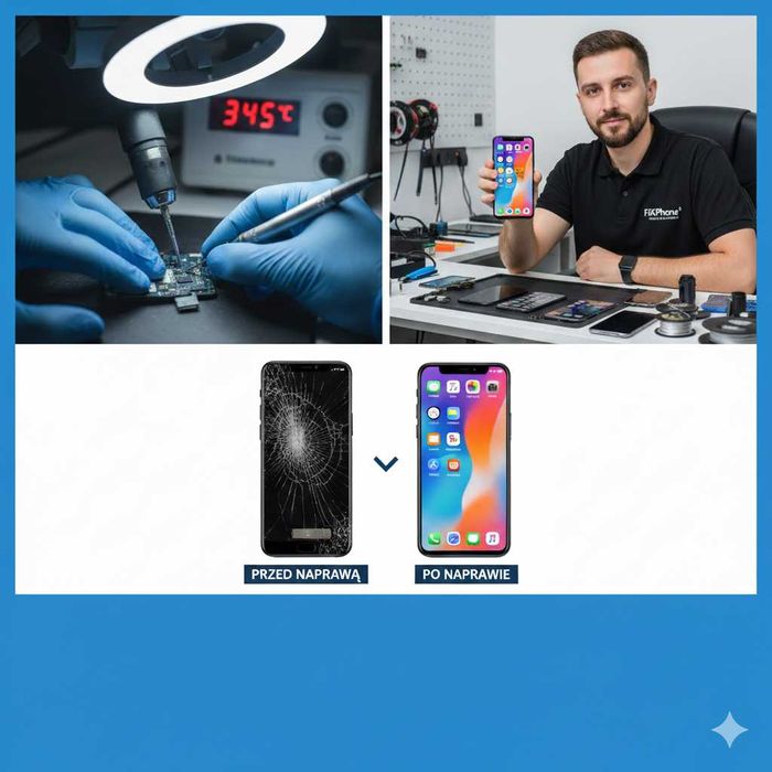 Serwis iPhone, Samsung, Xiaomi, Realme | Wymiana szybki | Baterie