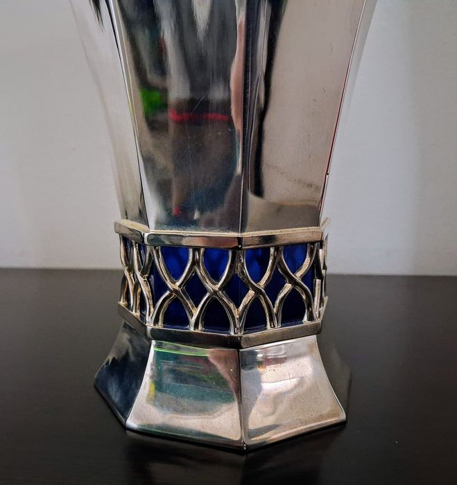 Posrebrzany Wazon  Deco Vera Lucino