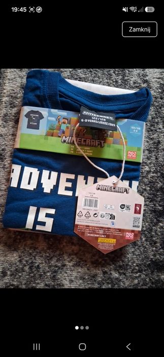 Bluzka minecraft nowa 122 128