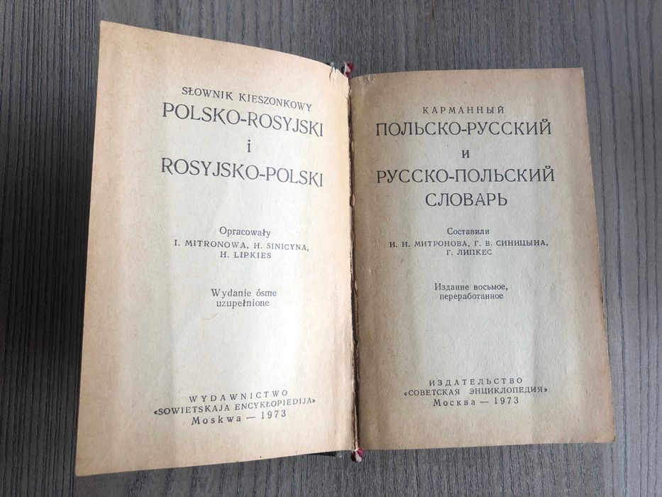 Słownik kieszonkowy polsko-rosyjski rosyjsko-polski