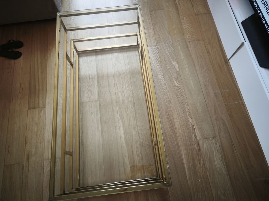 Mesa de centro retangular para sala