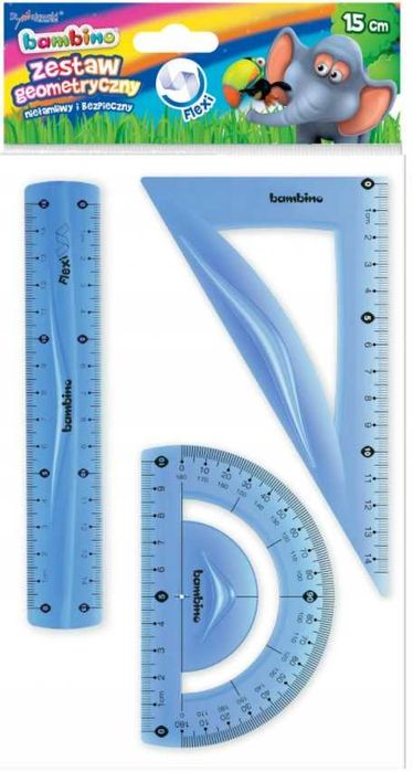 BAMBINO Zestaw geometryczny 3 EL. FLEXI 15 CM