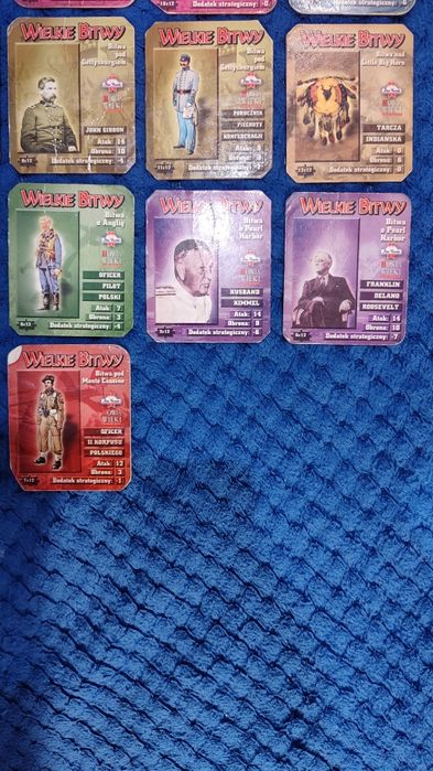 Karty Wielkie Bitwy Star Foods 34szt. 3zł za sztukę