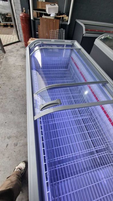 Топ! Морозильний лар бонета AHT Miami 210 LED Сірий. Розсрочка!