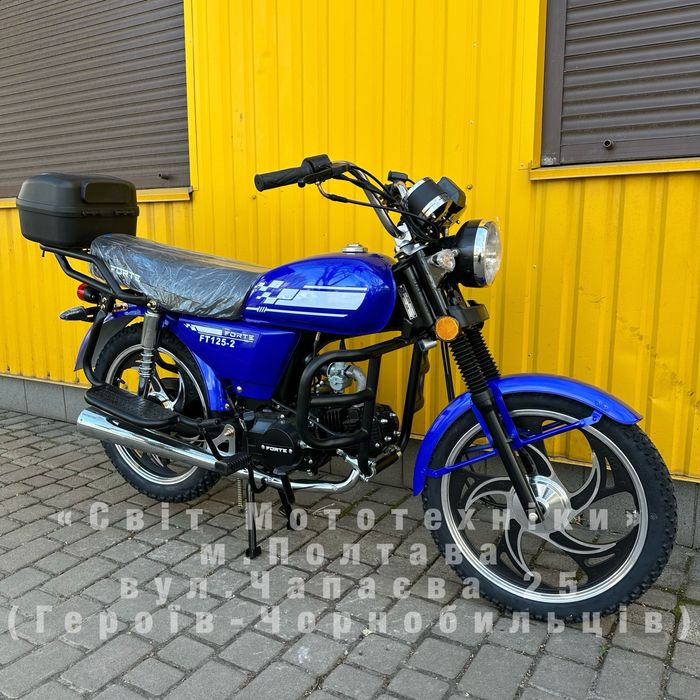 Новий мотоцикл Forte Alfa FT125-2 2025р. | 153FMI(8к.с.) +дуги +кофр