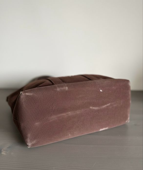 Torebka Polo Ralph Lauren Czekoladowa Tote Shopper z dużym logo